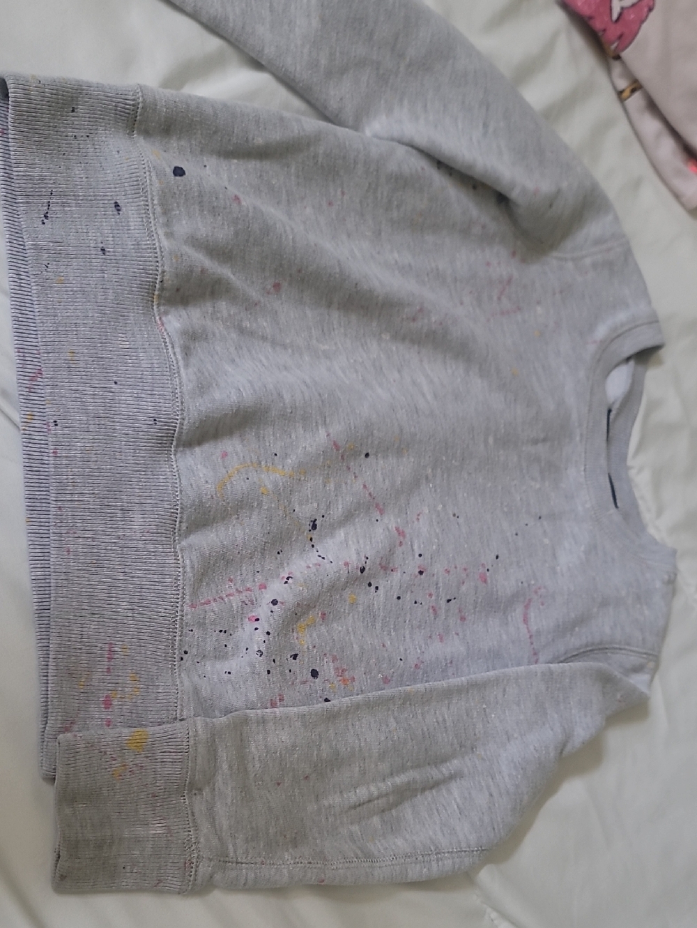 Polo by Ralph Lauren Light Gray Crewneck with Navy-Gold Logo